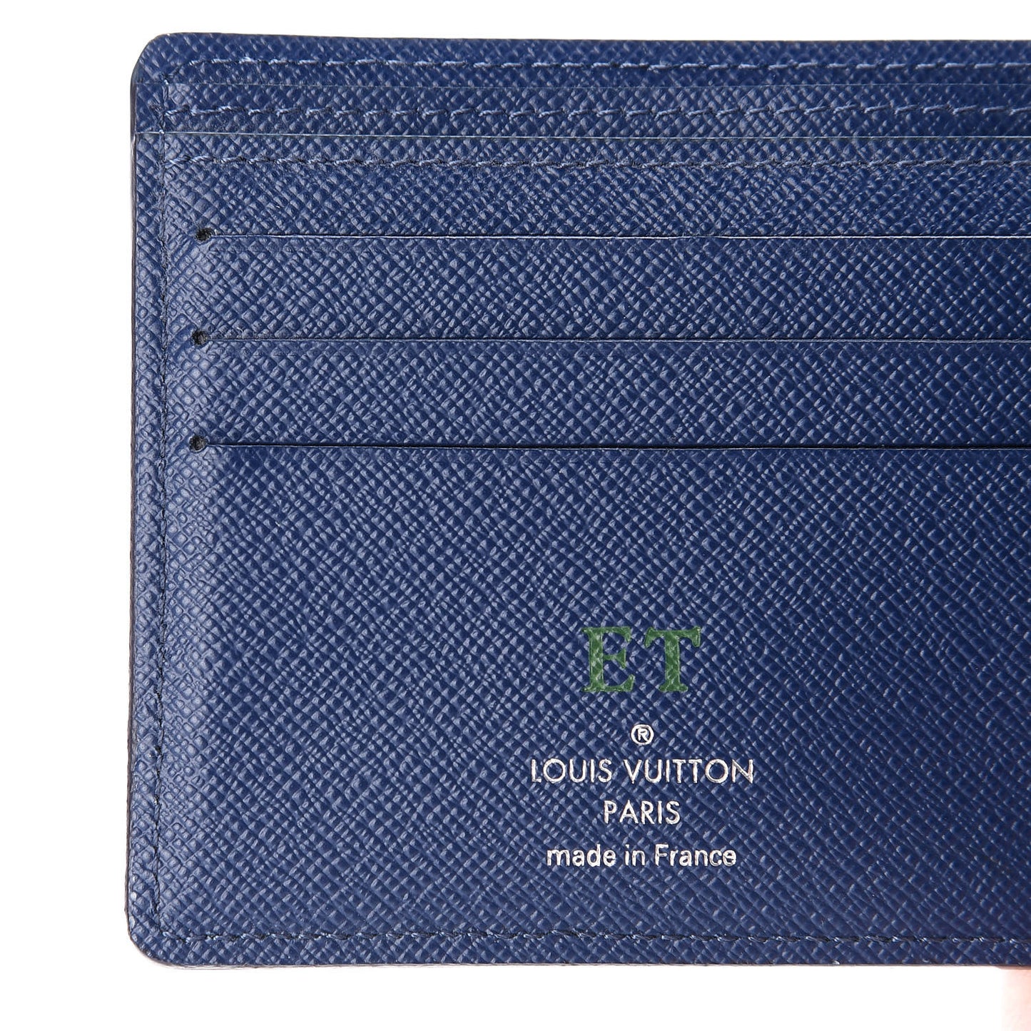 Epi Initials Multiple Wallet Cobalt