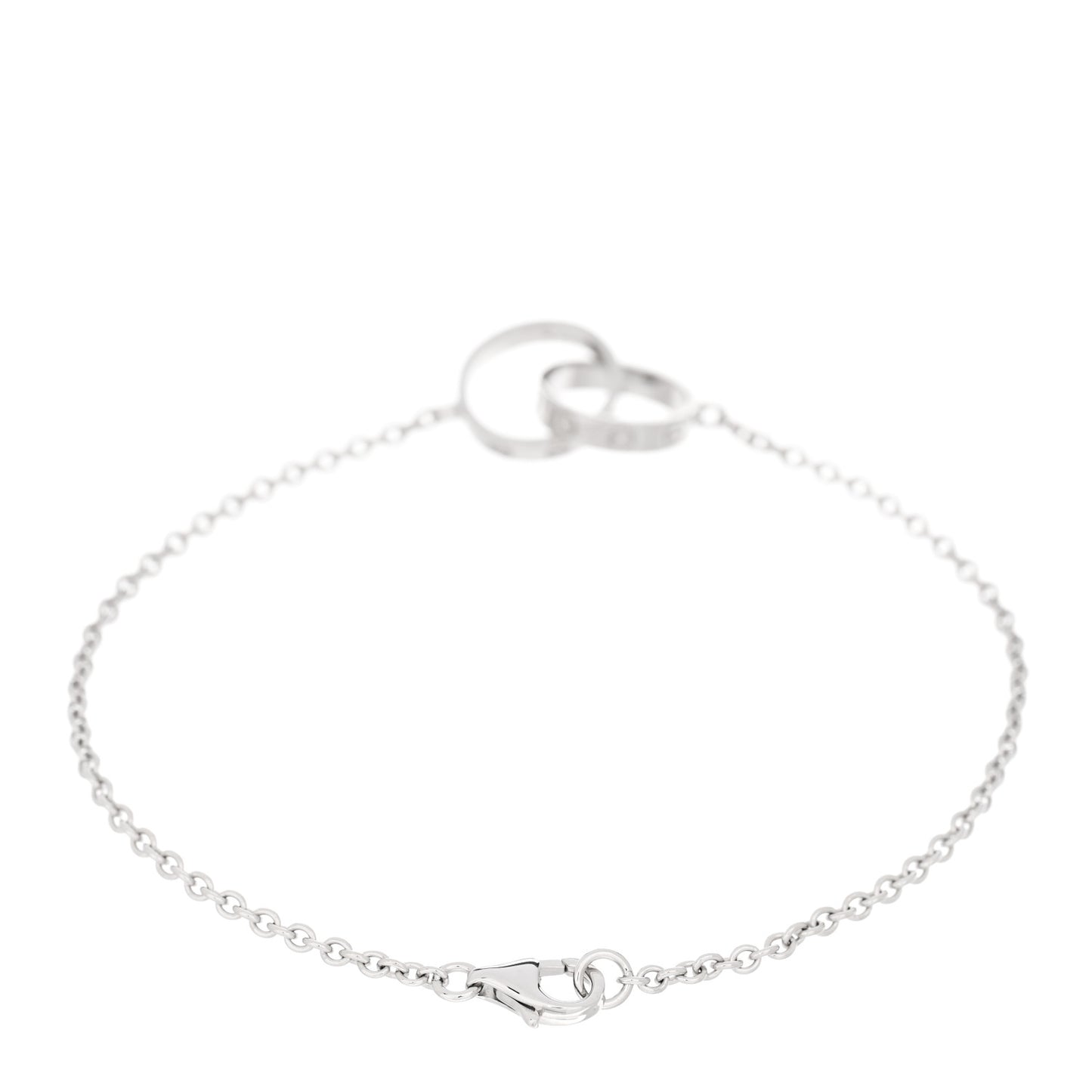 18K White Gold Interlocking LOVE Bracelet