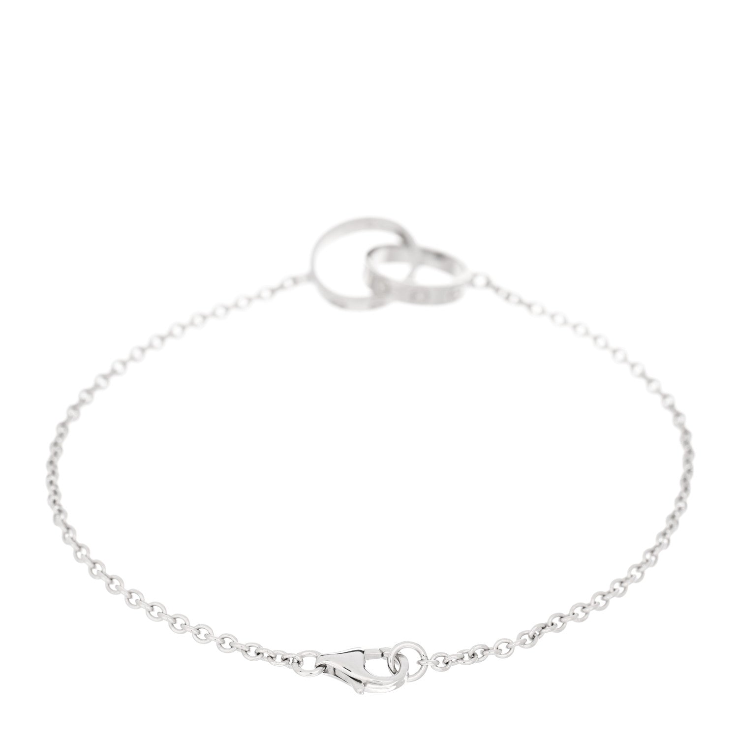 Cartier 18K White Gold Interlocking LOVE Bracelet 2 of 3