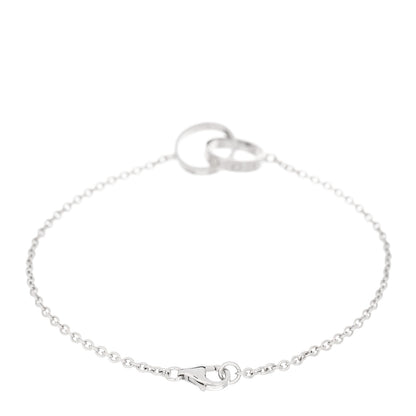 Cartier 18K White Gold Interlocking LOVE Bracelet 2 of 3