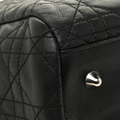 Christian Dior Lambskin Cannage Large Dior Soft Shopping Tote Black 14 of 22