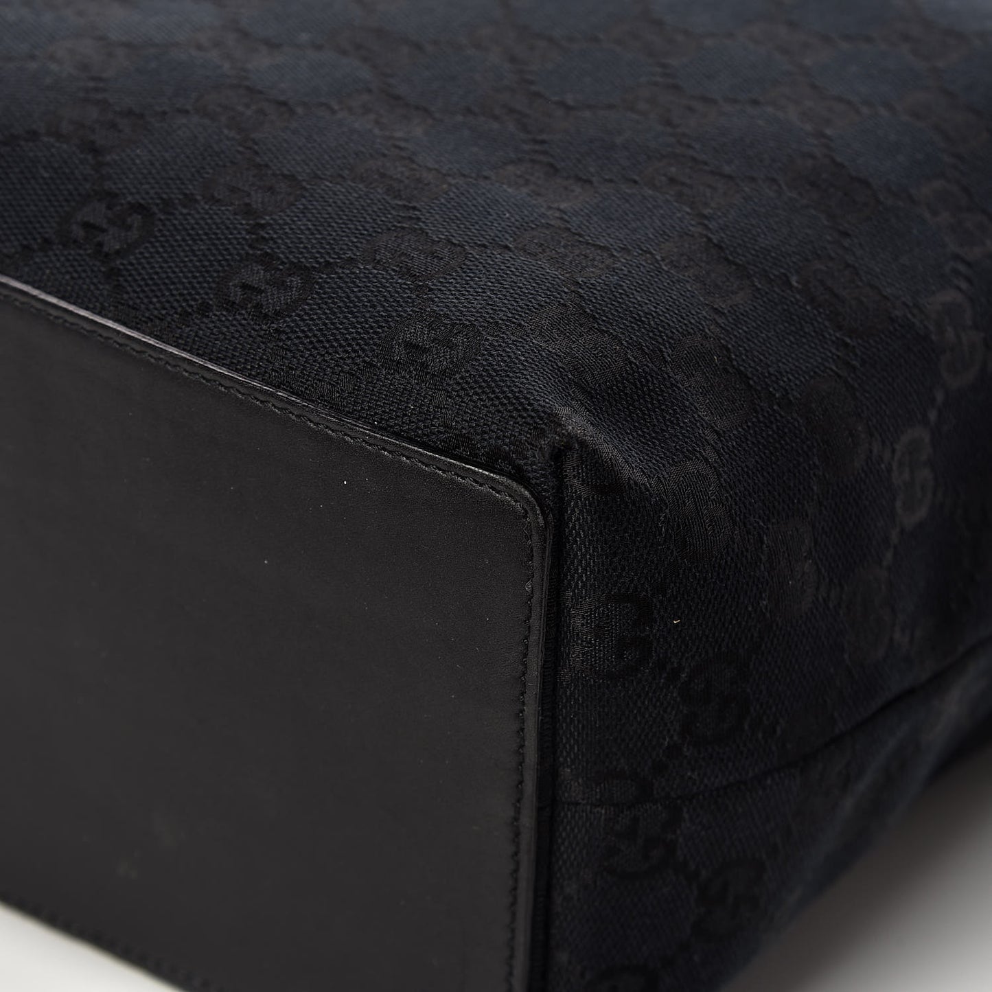 Monogram Bucket Tote Black