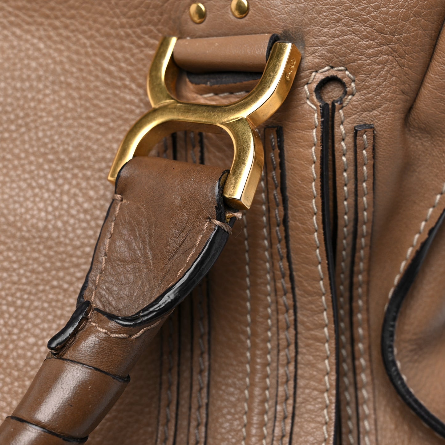 Calfskin Medium Marcie Satchel Nut