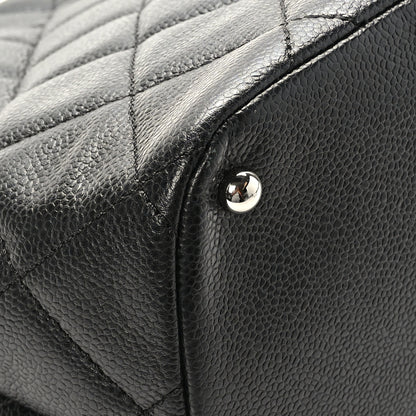 Chanel Caviar Quilted CC Timeless Soft Tote Black 10 of 11