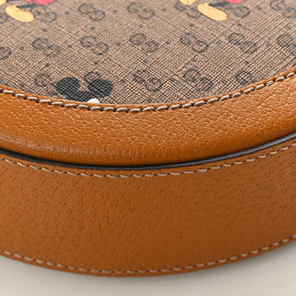 Gucci X DISNEY Mini Vintage GG Supreme Monogram Mickey Mouse Round Shoulder Bag Beige Vintage Sun Oil 8 of 8