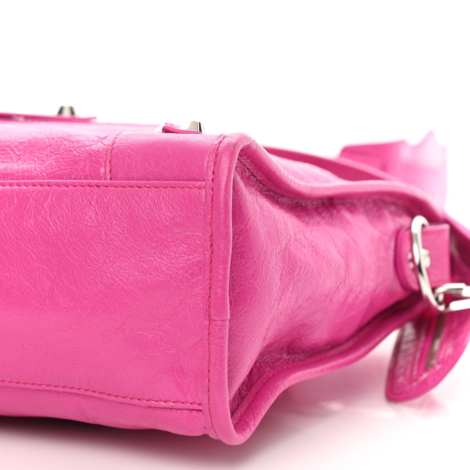 Balenciaga Agneau Classic Silver Hardware S City Fuchsia 8 of 8