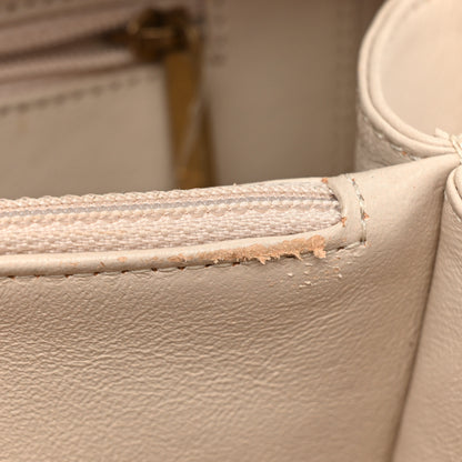 Chanel Caviar Quilted Medium CC Filigree Vanity Case White 12 of 18