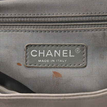 Chanel Washed Lambskin Quilted Medium Chain Around Flap Taupe 6 of 12