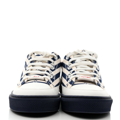 Louis Vuitton Canvas Escale Stellar Sneakers 37.5 Blue 2 of 8