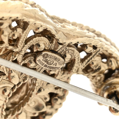 Chanel Metal CC Brooch Gold 3 of 4