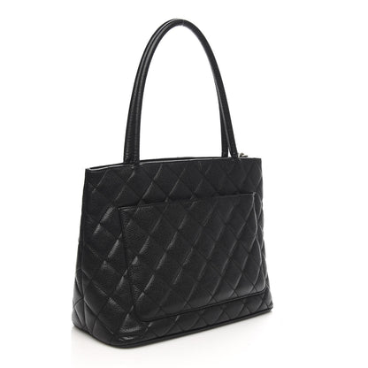 Chanel Caviar Quilted Medallion Tote Black 3 of 10