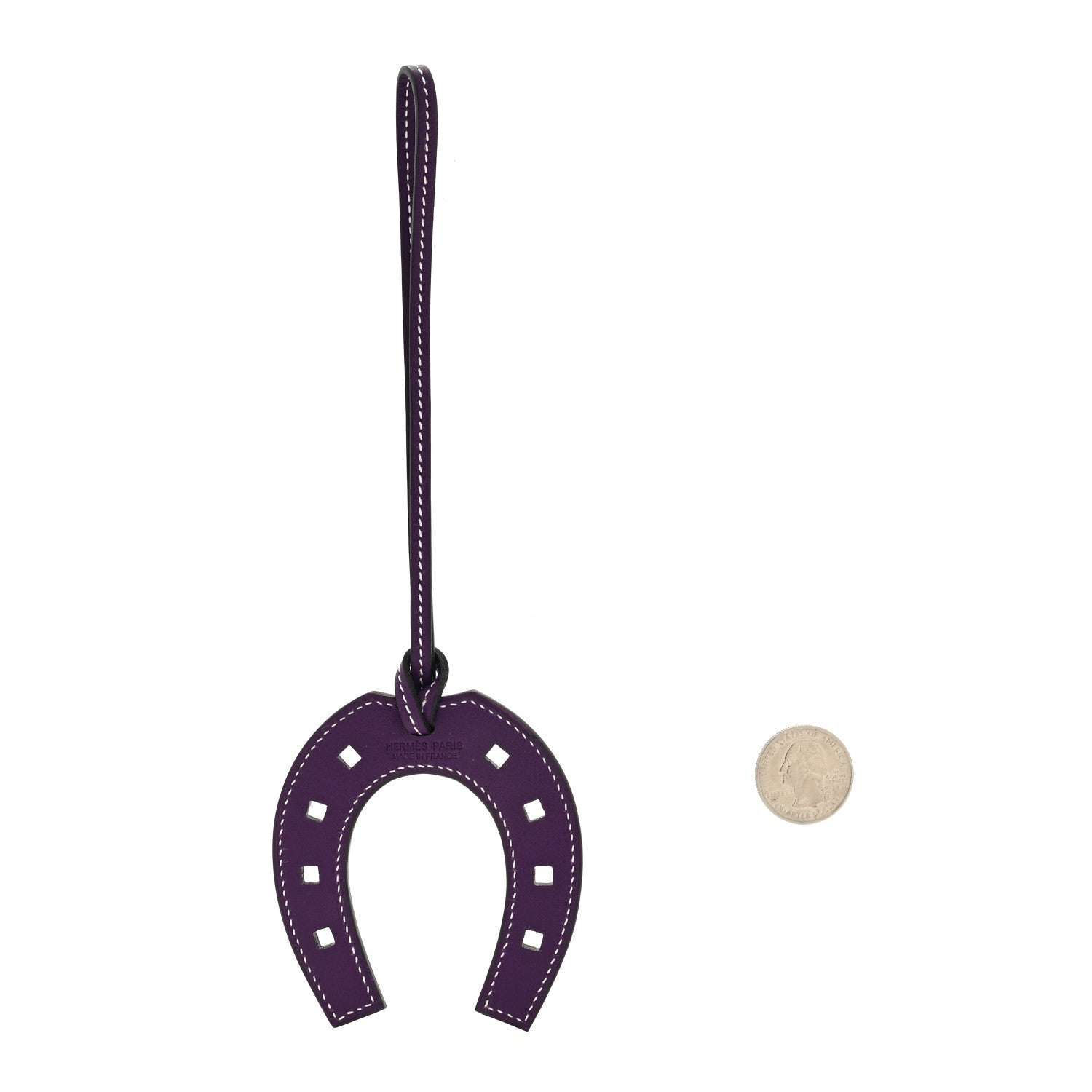 Hermes Swift Paddock Horseshoe Bag Charm Ultraviolet 2 of 3