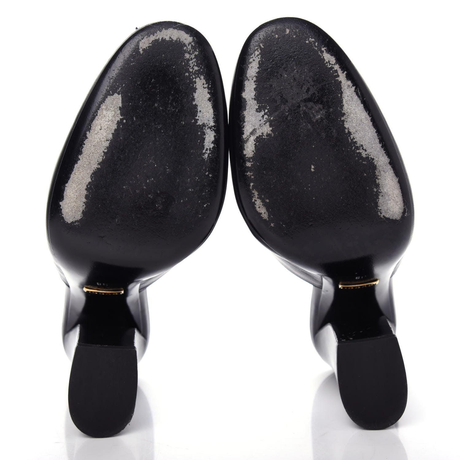 Gucci Malaga Kid Horsebit Princetown High Heel Mules 38 Black 6 of 11