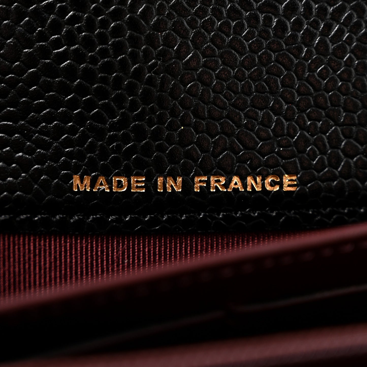 Caviar Quilted Large Gusset Flap Wallet Black