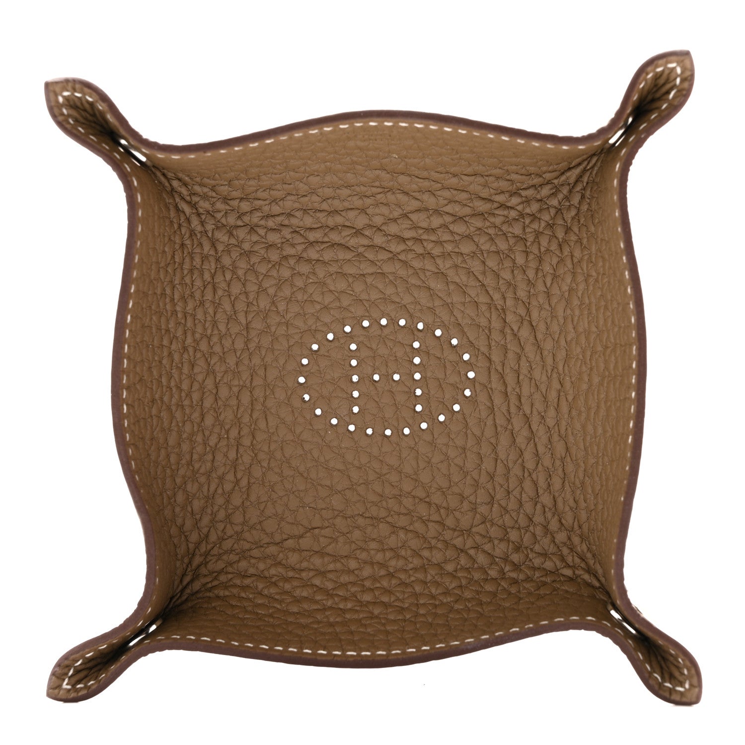 Hermes Taurillon Clemence Mini Mises et Relances Change Tray Etoupe 1 of 7