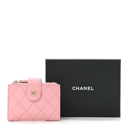 Chanel Caviar Quilted Compact Zipped Pocket Wallet Pink 8 of 8