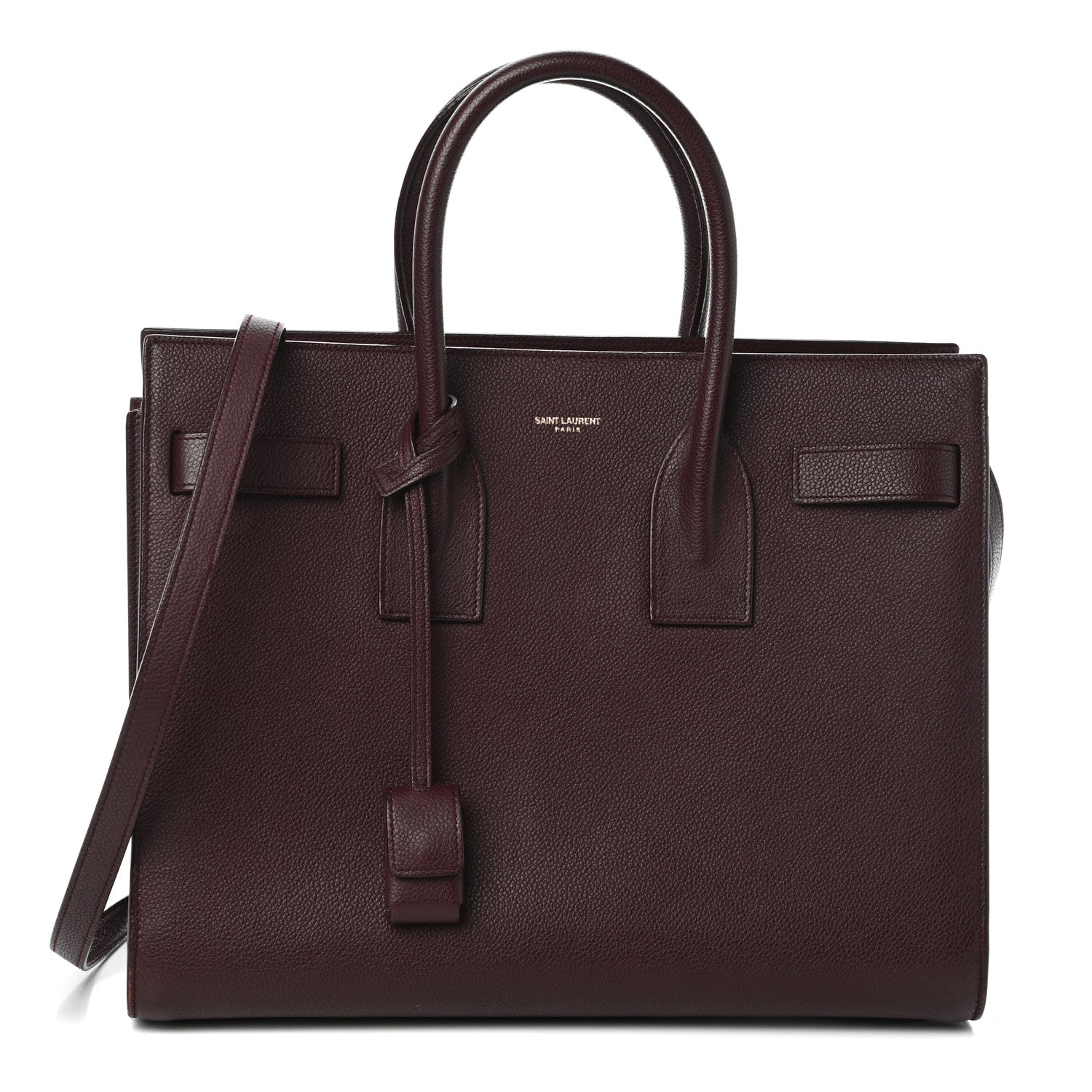 Saint Laurent Grained Calfskin Small Classic Sac De Jour Bordeaux 1 of 9