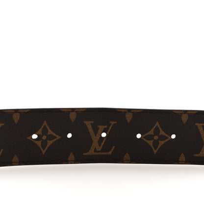 Louis Vuitton Calfskin Monogram 30mm LV Initiales Reversible Belt 90 36 Black 6 of 6
