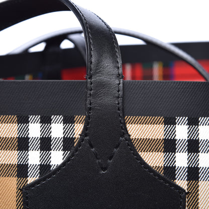 Burberry Vintage Check Medium The Giant Reversible Tote Antique Yellow Bright Red 12 of 17