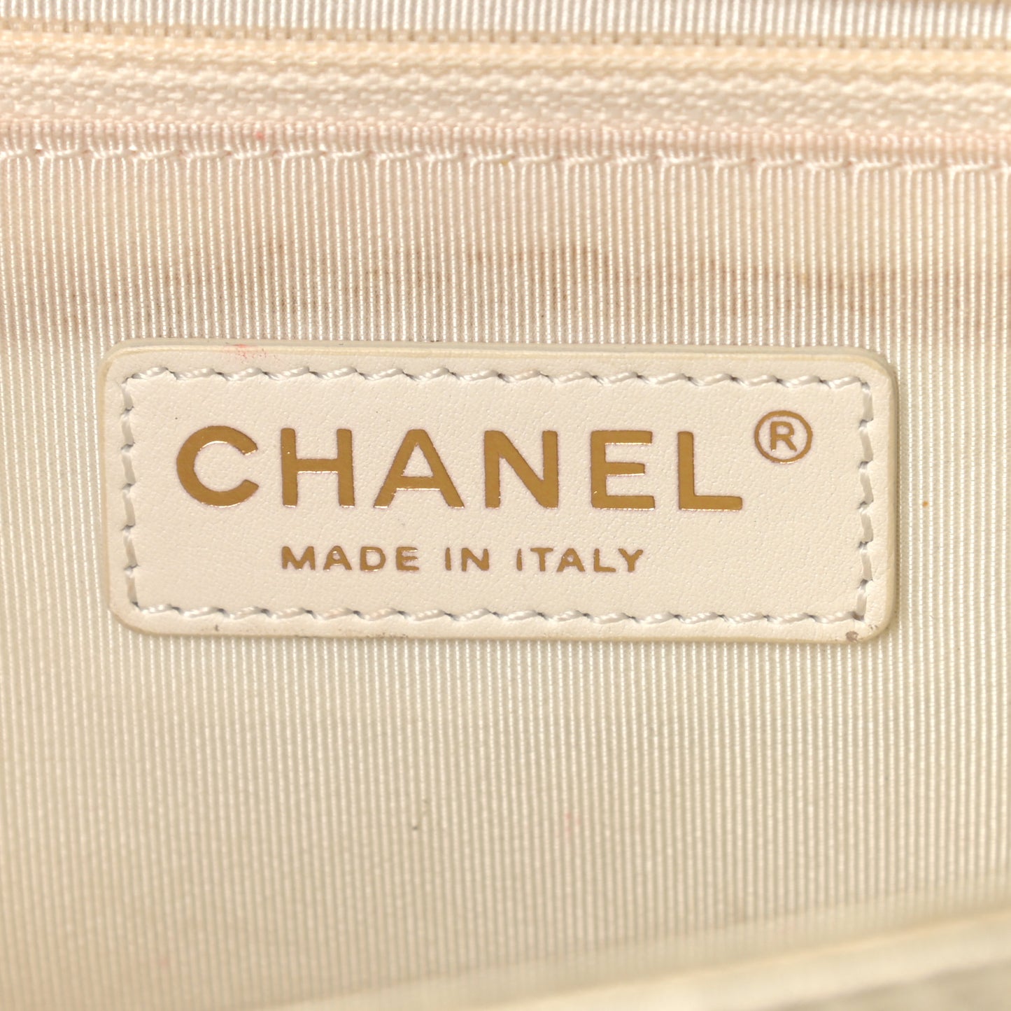 Lambskin Perforated Quilted New Medium Boy Flap Gold