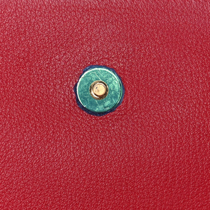 Saint Laurent Calfskin Monogram Large Belle De Jour Clutch Red 13 of 13