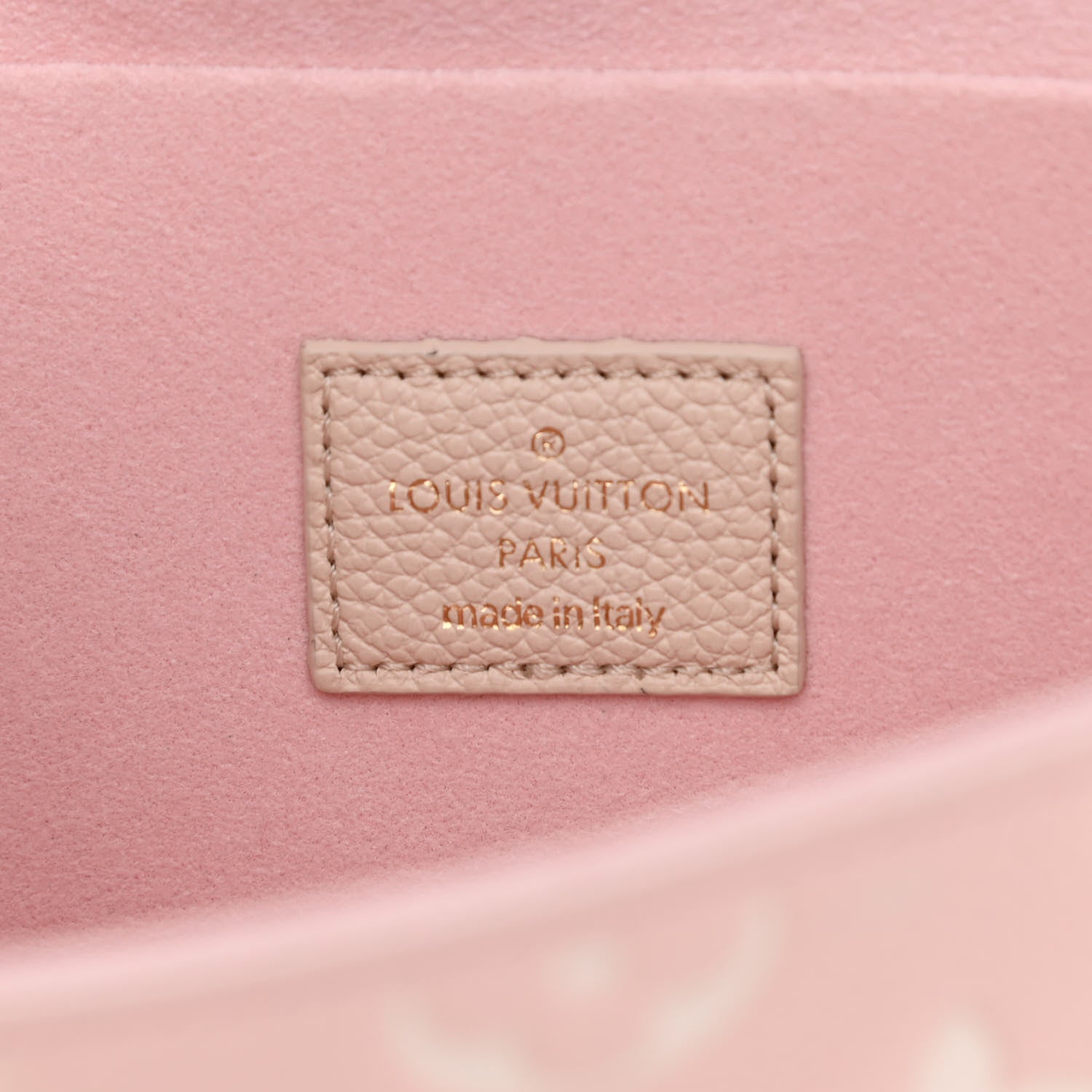 Louis Vuitton Empreinte Spring in the City Felicie Pochette Chain Wallet Pink Beige Yellow 9 of 10