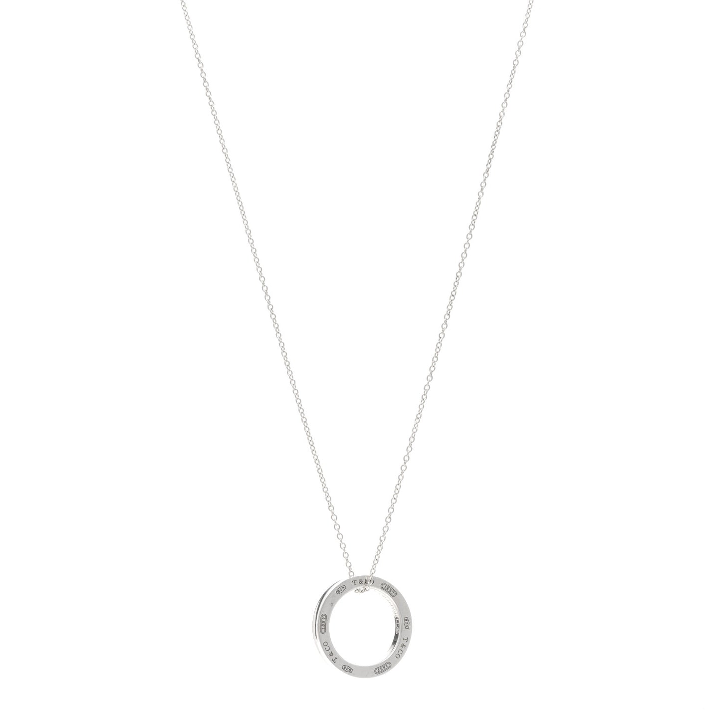 Sterling Silver 1837 Circle Pendant Necklace
