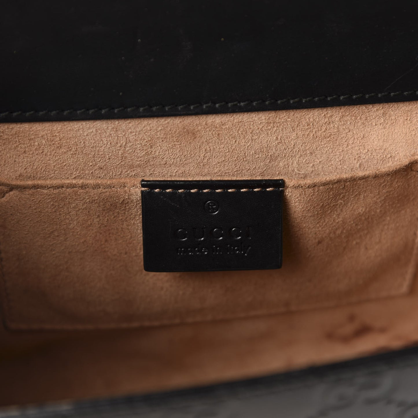 Guccissima Small Padlock Shoulder Bag Black