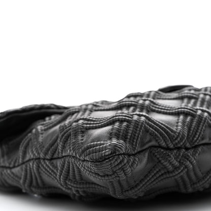 Chanel Lambskin Stitched Large Walk Of Fame Flap Black 9 of 11