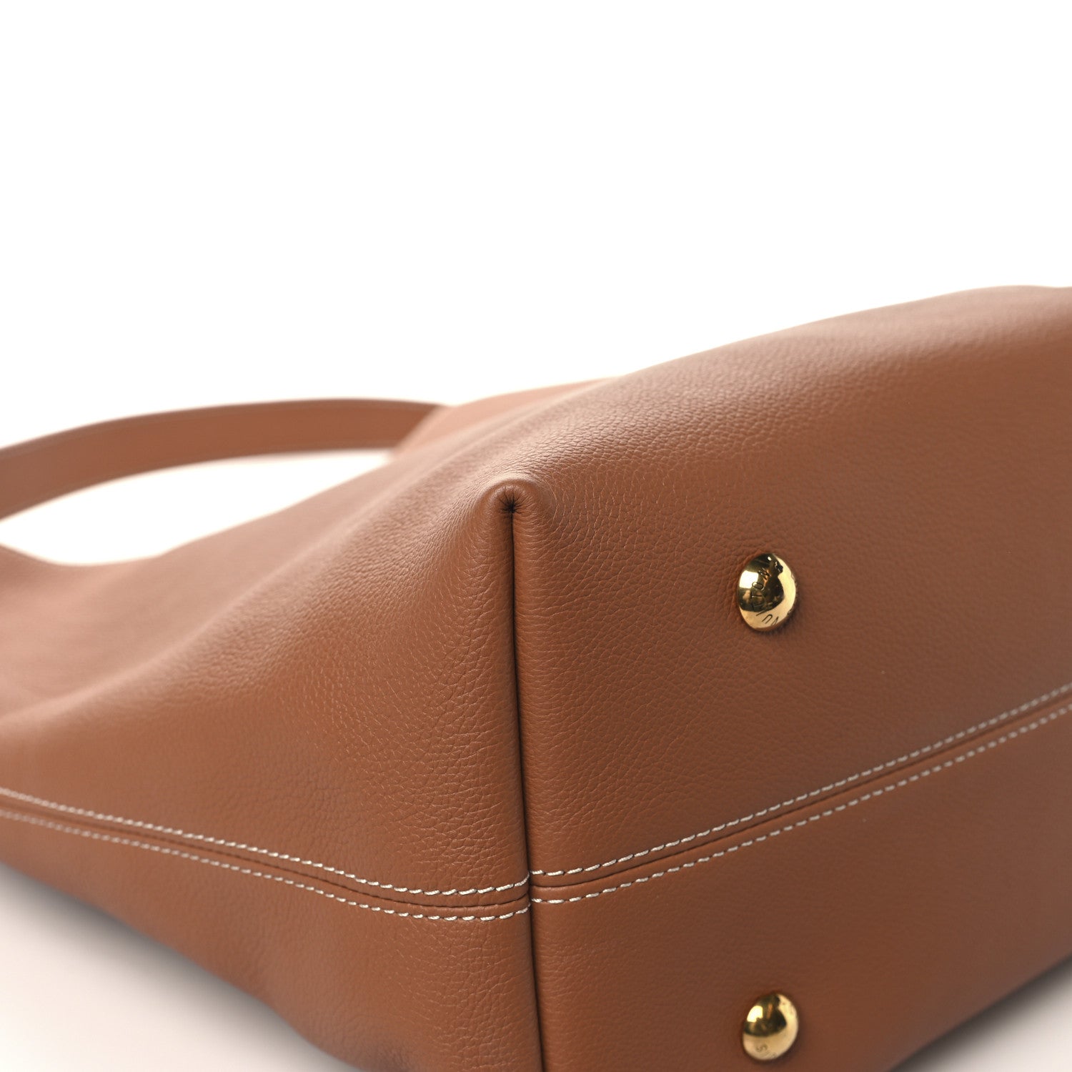 Louis Vuitton Grained Calfskin Low Key Hobo MM Cognac 11 of 13