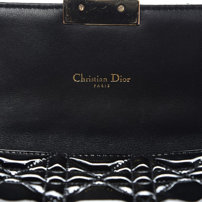 Christian Dior Patent Cannage Miss Dior Promenade Pouch Black 7 of 8