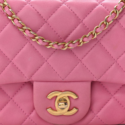 Chanel Lambskin Quilted Mini Pearl Crush Flap Pink 11 of 11