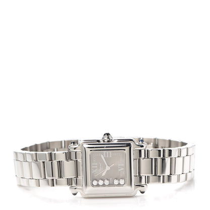 Chopard Stainless Steel 5 Diamond 23mm Happy Sport Quartz Watch Brown 2 of 5