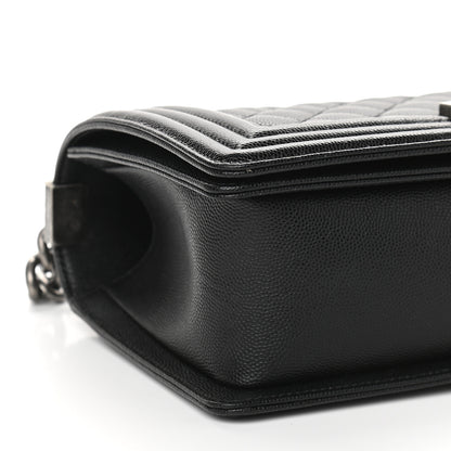 Chanel Caviar Quilted Medium Boy Flap Black 8 of 9
