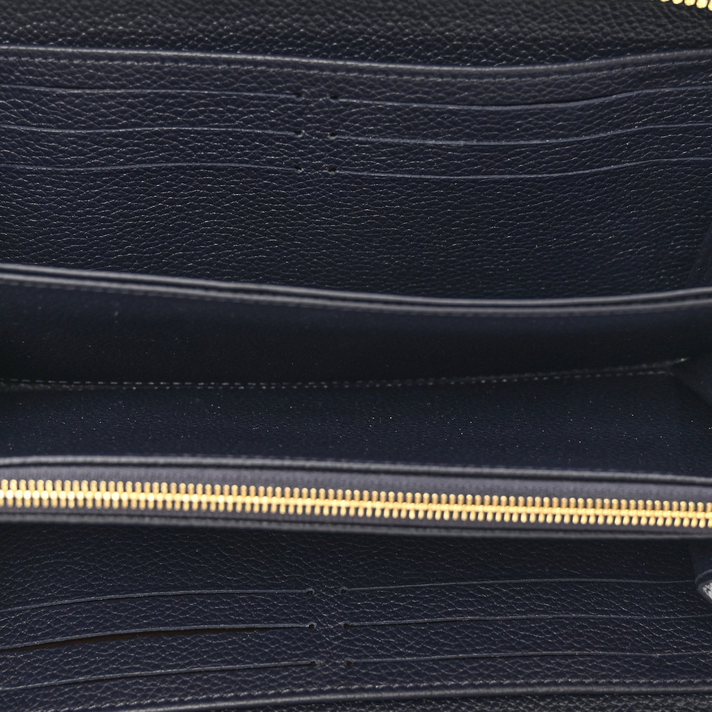 LOUIS VUITTON Empreinte Zippy Wallet Marine Rouge