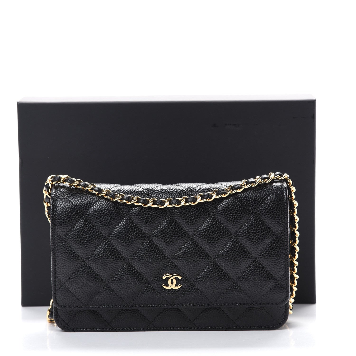 Chanel Caviar Quilted Wallet On Chain WOC Black 11 of 11