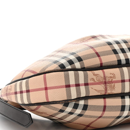 Burberry Haymarket Check Small Brooklyn Hobo Brown 10 of 20