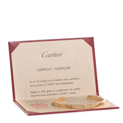 Cartier 18K Yellow Gold LOVE Cuff Bracelet 20 5 of 5