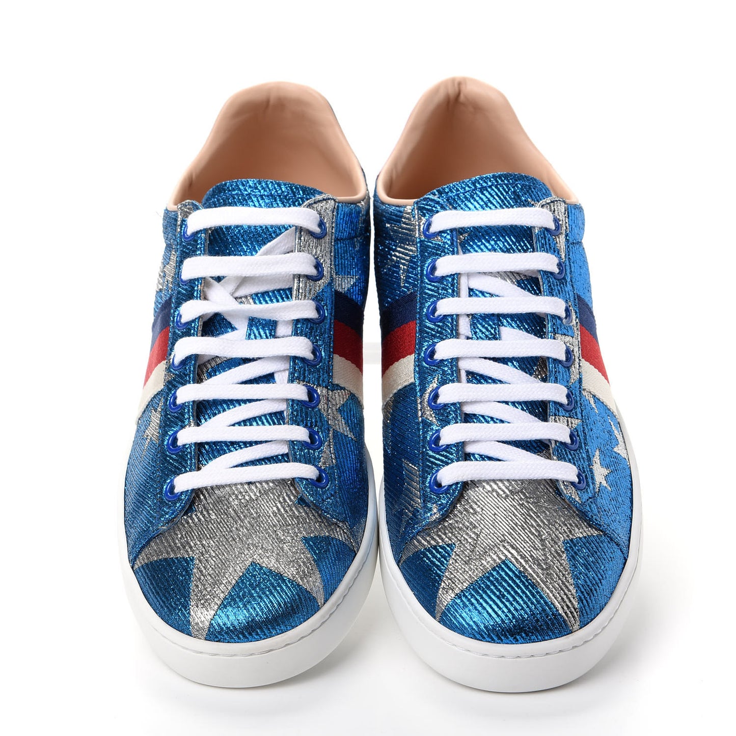 Lurex Starry Sky Sylvie Web New Ace Sneakers 40.5 Bluette Silver