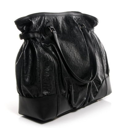 Gucci Horsebit Embossed Full Moon Tote Black 3 of 7