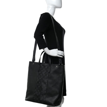 Louis Vuitton Taiga Monogram Eclipse Outdoor Tote Black 2 of 10
