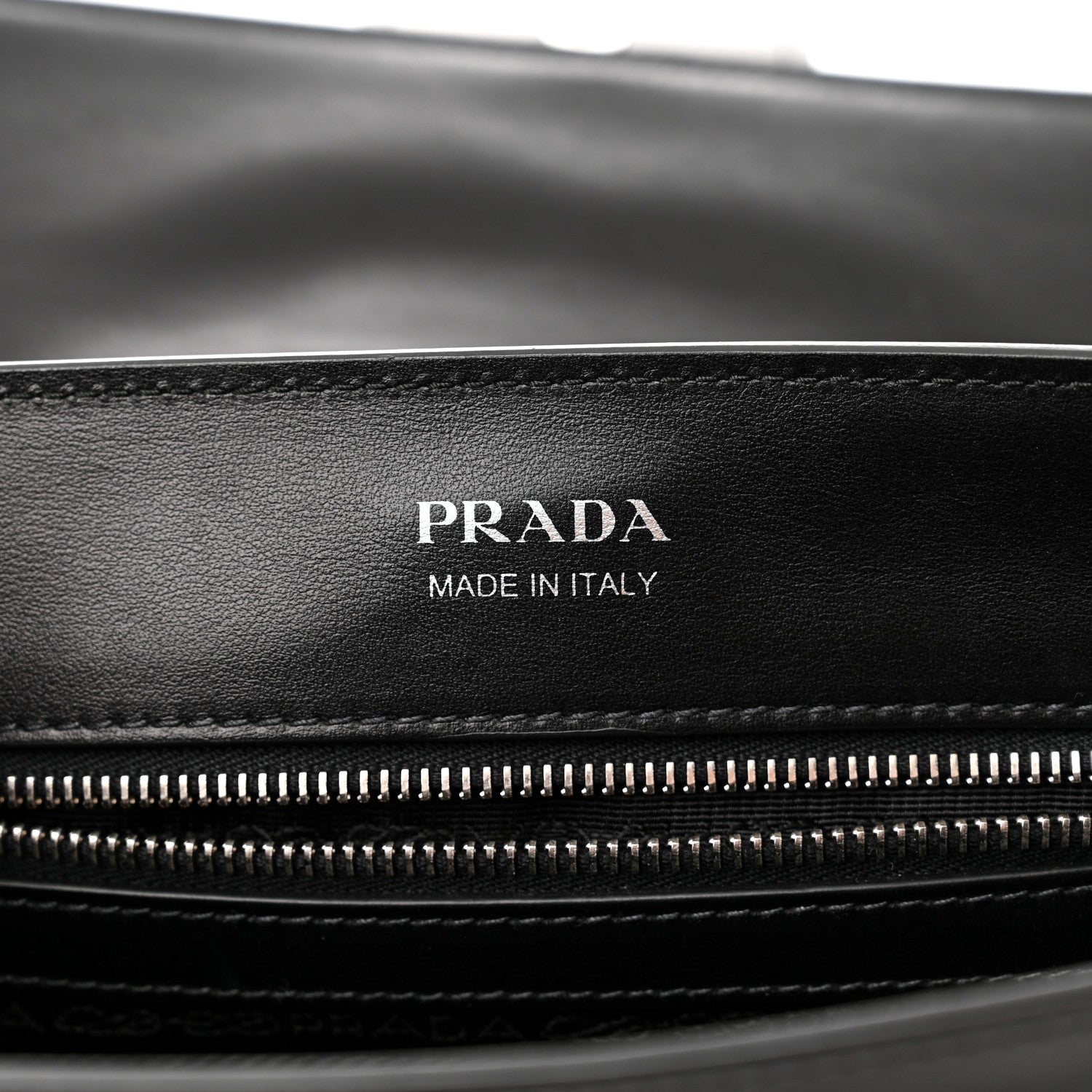 Prada City Calf Ribbon Shoulder Bag Black 7 of 14