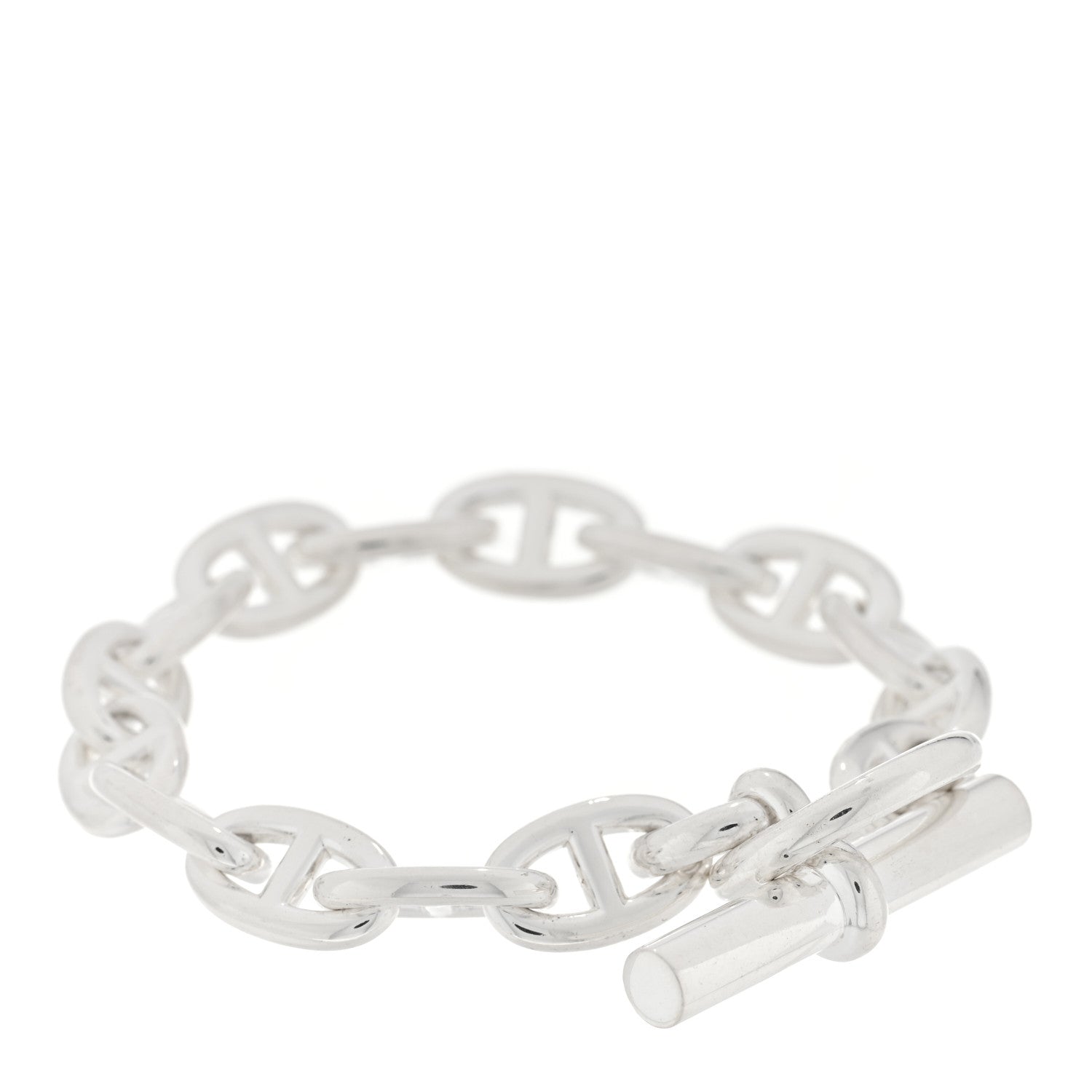 Hermes Sterling Silver MM Chaine d'Ancre Bracelet 2 of 3