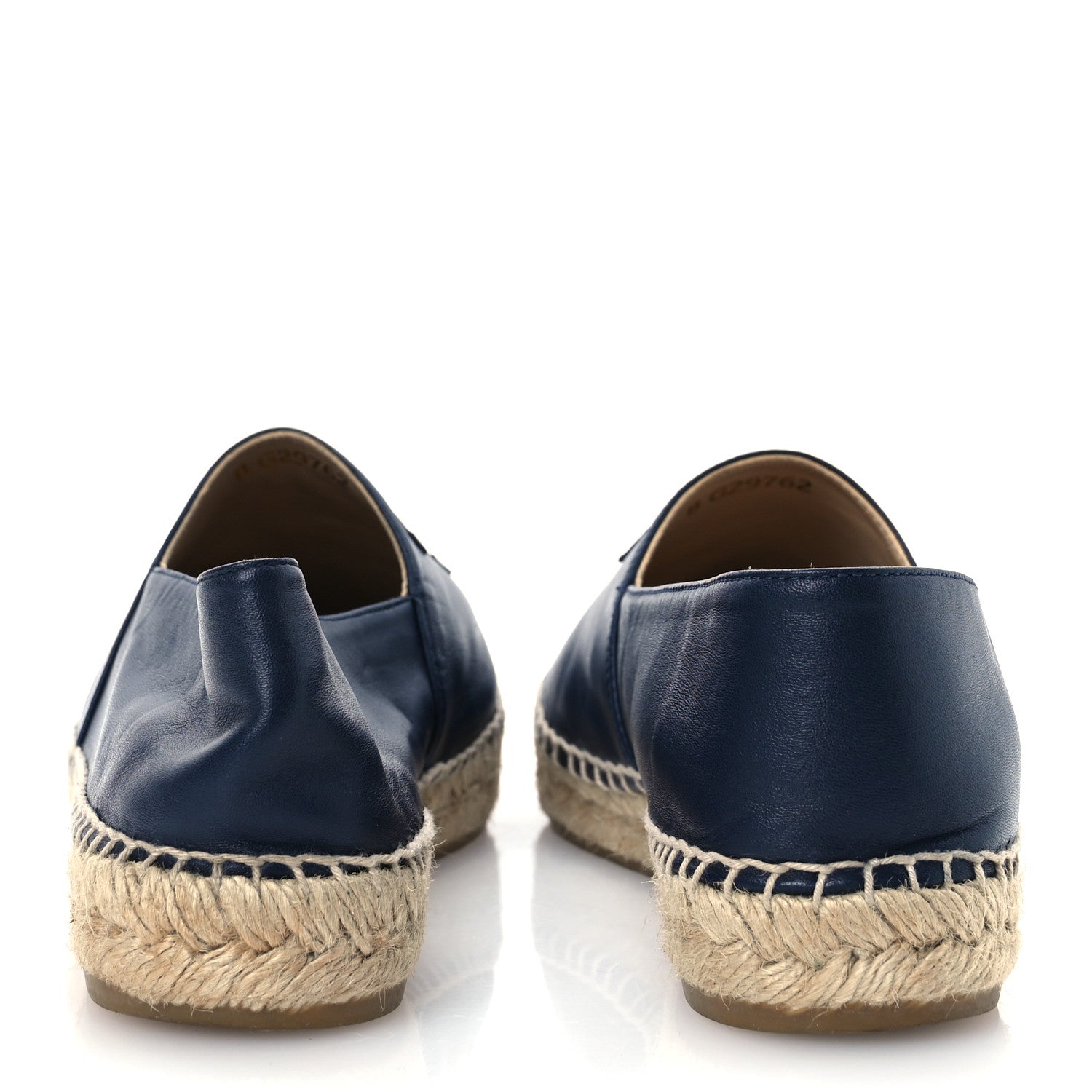 Chanel Lambskin CC Espadrilles 41 Navy Black 6 of 13