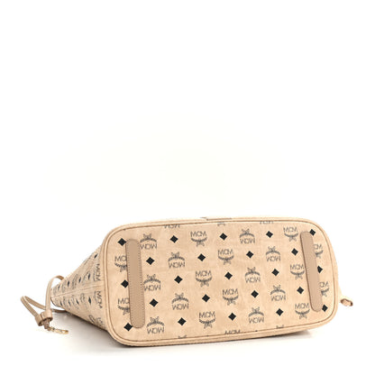 MCM Visetos Medium Liz Reversible Shopper Tote Beige 7 of 17