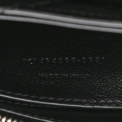 Saint Laurent Calfskin Y Quilted Monogram Small Loulou Chain Satchel Black 9 of 12