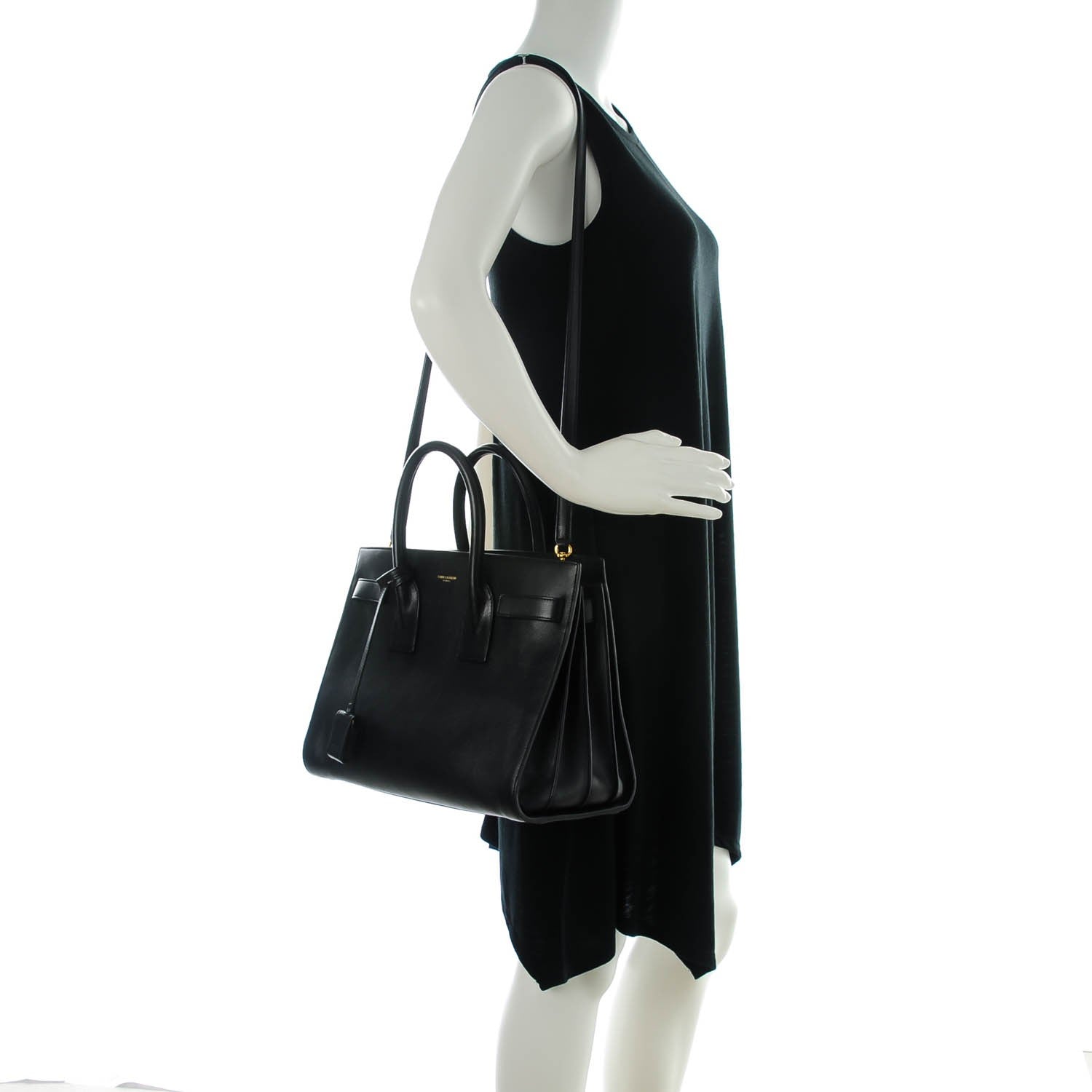 Saint Laurent Calfskin Small Sac De Jour Black 2 of 7