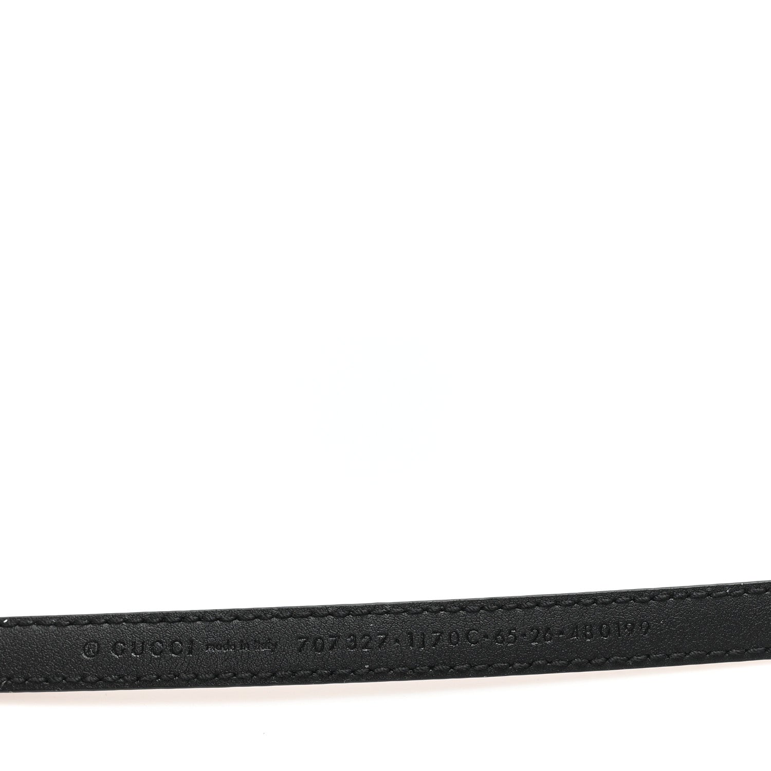 Gucci Patent Double G Thin Belt 65 26 Black 3 of 4