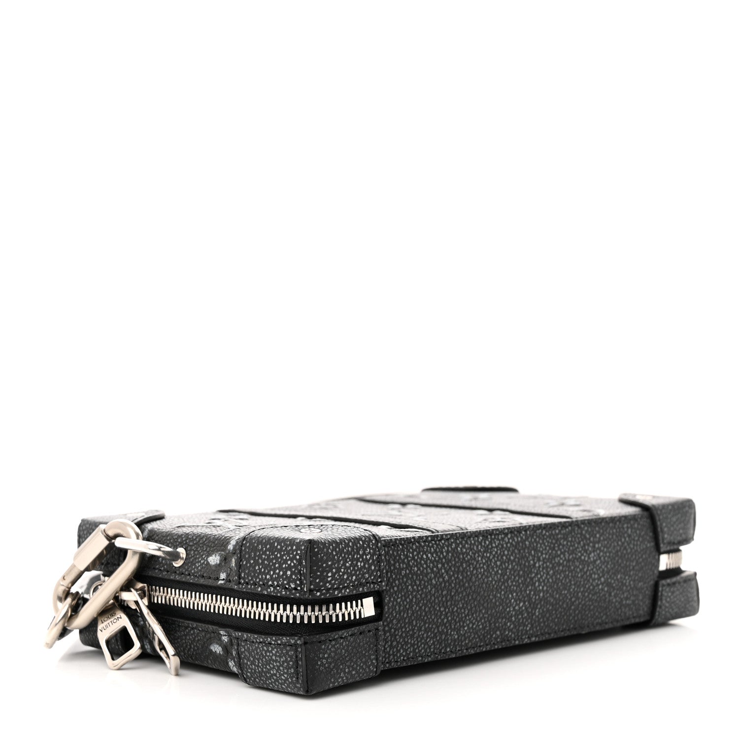 Louis Vuitton Faded Calfskin Monogram Soft Trunk Wallet Charcoal 4 of 10
