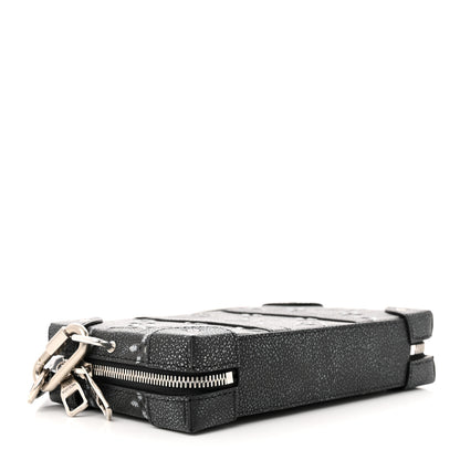 Louis Vuitton Faded Calfskin Monogram Soft Trunk Wallet Charcoal 4 of 10